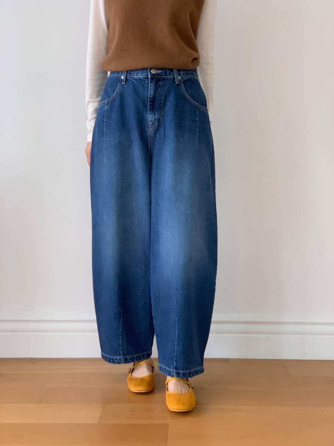 BARISTAR東大門㊣實拍女裝新品25秋冬時尚推薦人氣職業牛仔褲BARISTAR牛仔褲