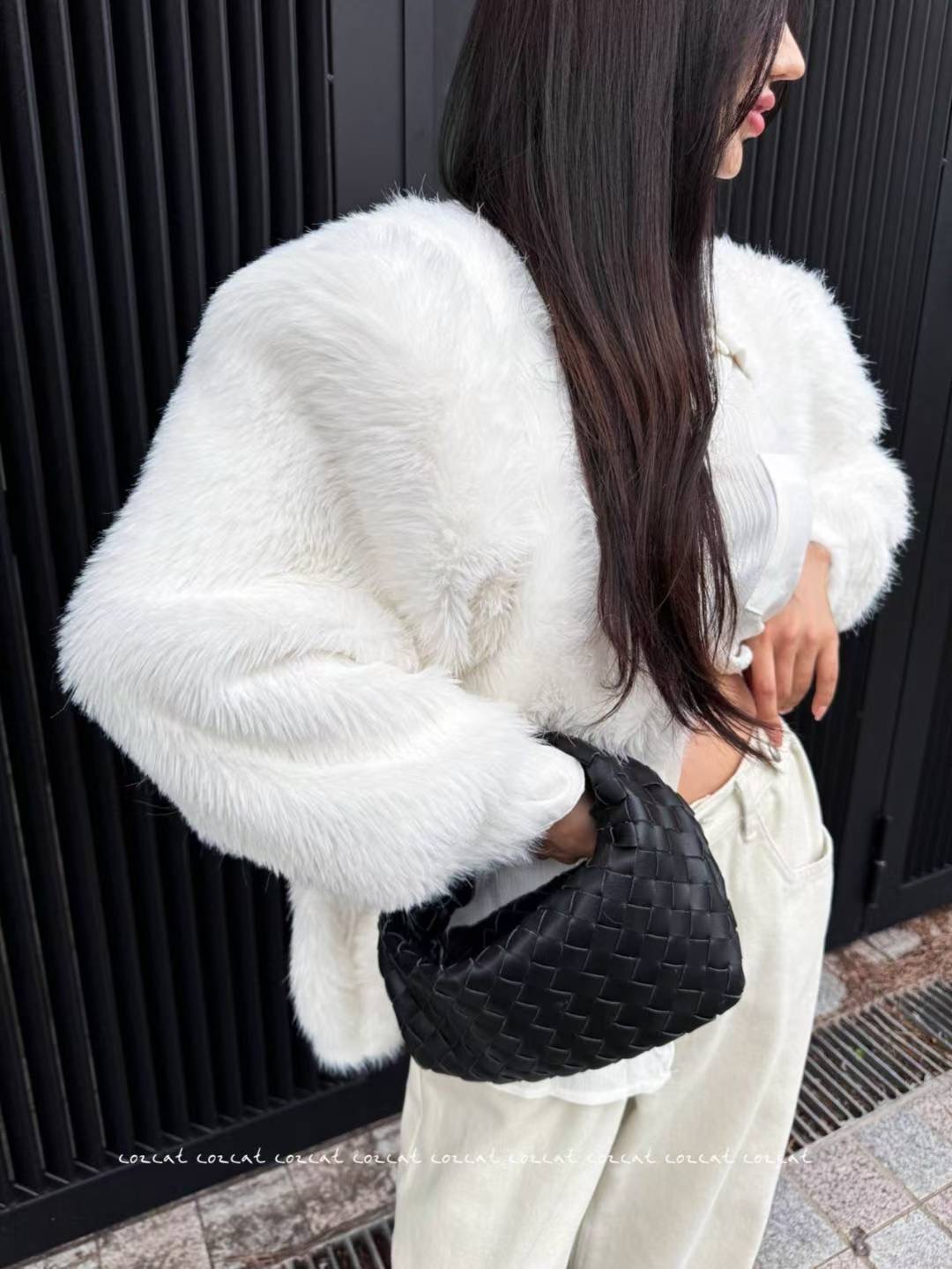 COZCAT-코즈켓-T東大門㊣代購女裝新款休閑25秋冬夾克貂皮COZCAT夾克