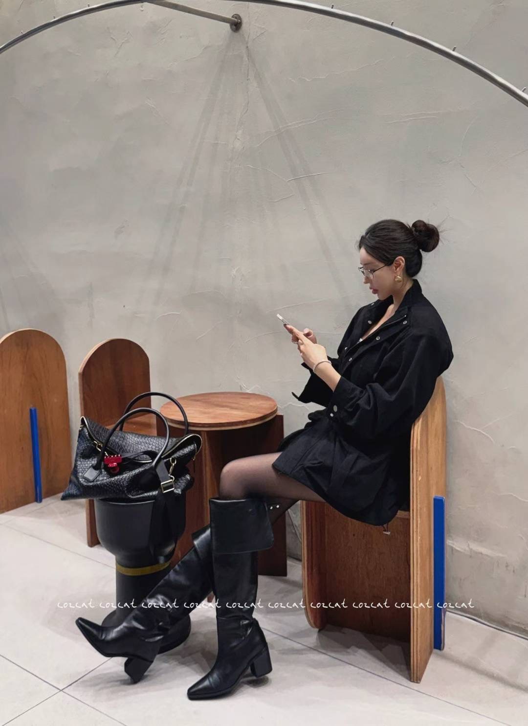 COZCAT-코즈켓-T東大門㊣代購女士新品休閑真品時尚夾克口袋COZCAT夾克