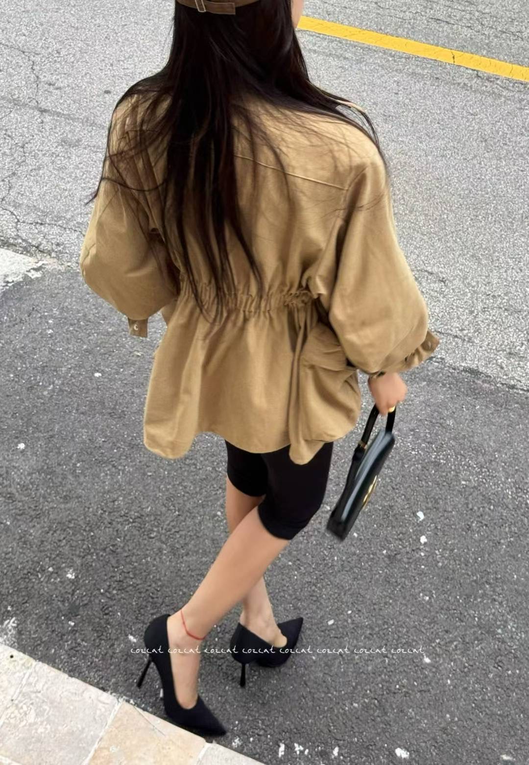 COZCAT-코즈켓-T東大門㊣代購女士新品休閑真品時尚夾克口袋COZCAT夾克