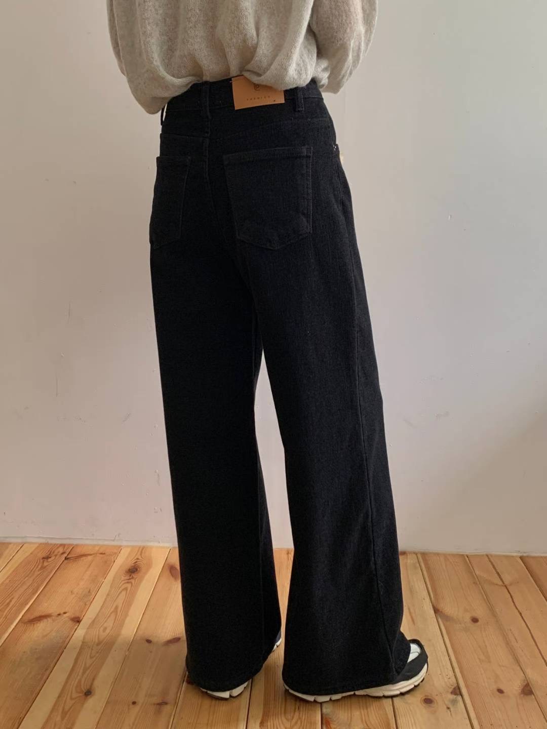 PI2東大門㊣代購女裝新品時尚真品25秋冬職業推薦牛仔褲加絨Pi2牛仔褲