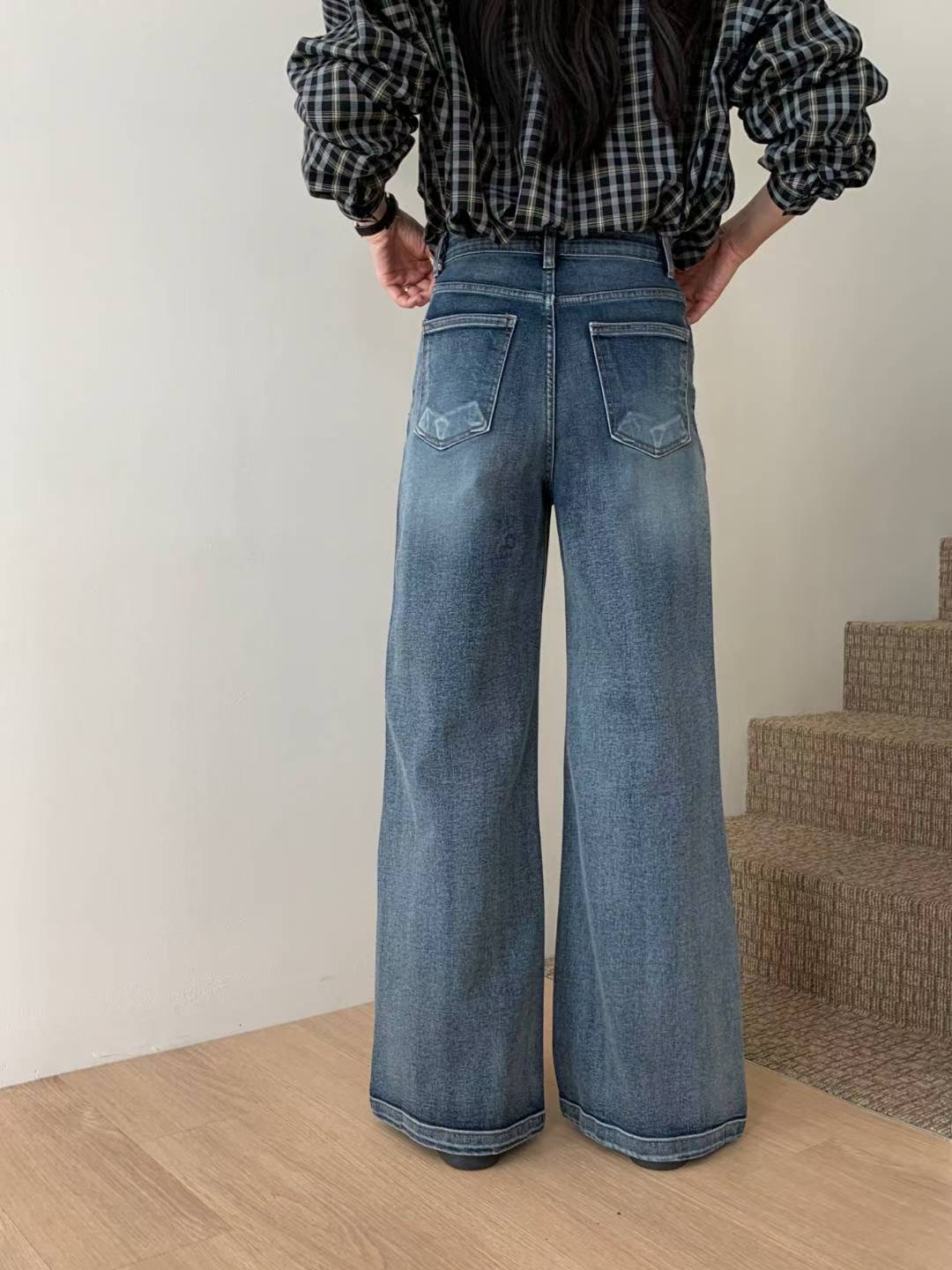 PI2東大門㊣代購女裝新品人氣真品25秋冬休閑時尚職業牛仔褲Pi2牛仔褲