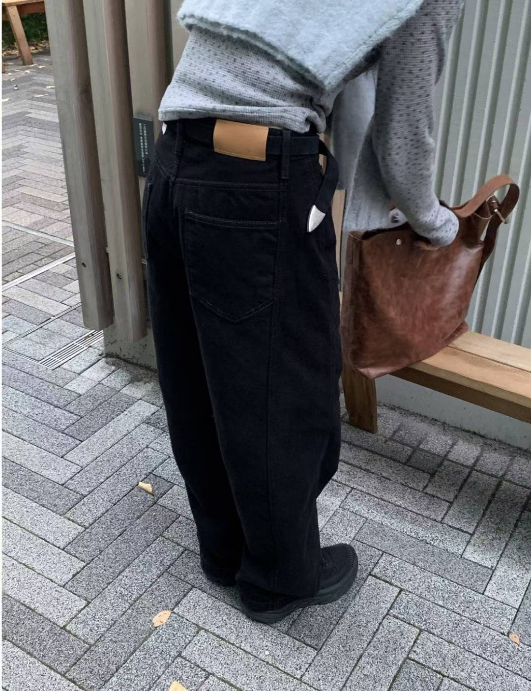 PI2韓國代購㊣女裝新款25秋冬真品熱賣時尚人氣休閑牛仔褲加絨Pi2牛仔褲