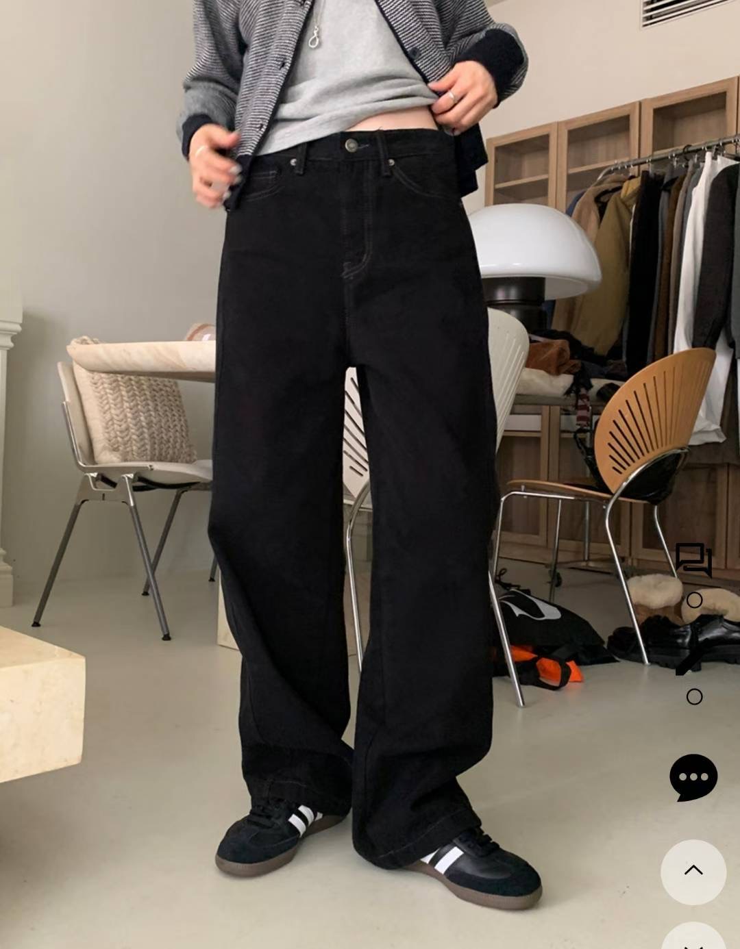 PI2韓國代購㊣女裝新款25秋冬真品熱賣時尚人氣休閑牛仔褲加絨Pi2牛仔褲