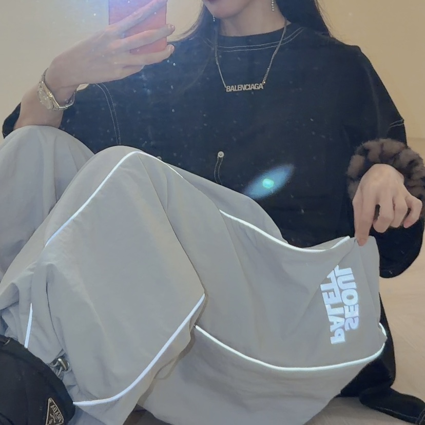 PALETTE-Q韓國代購㊣女裝新款25秋冬熱賣職業人氣休閑褲條紋PALETTE休閑褲