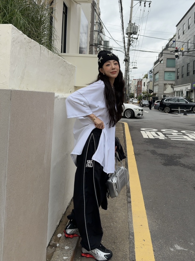 PALETTE-Q韓國代購㊣女裝新款25秋冬熱賣職業人氣休閑褲條紋PALETTE休閑褲