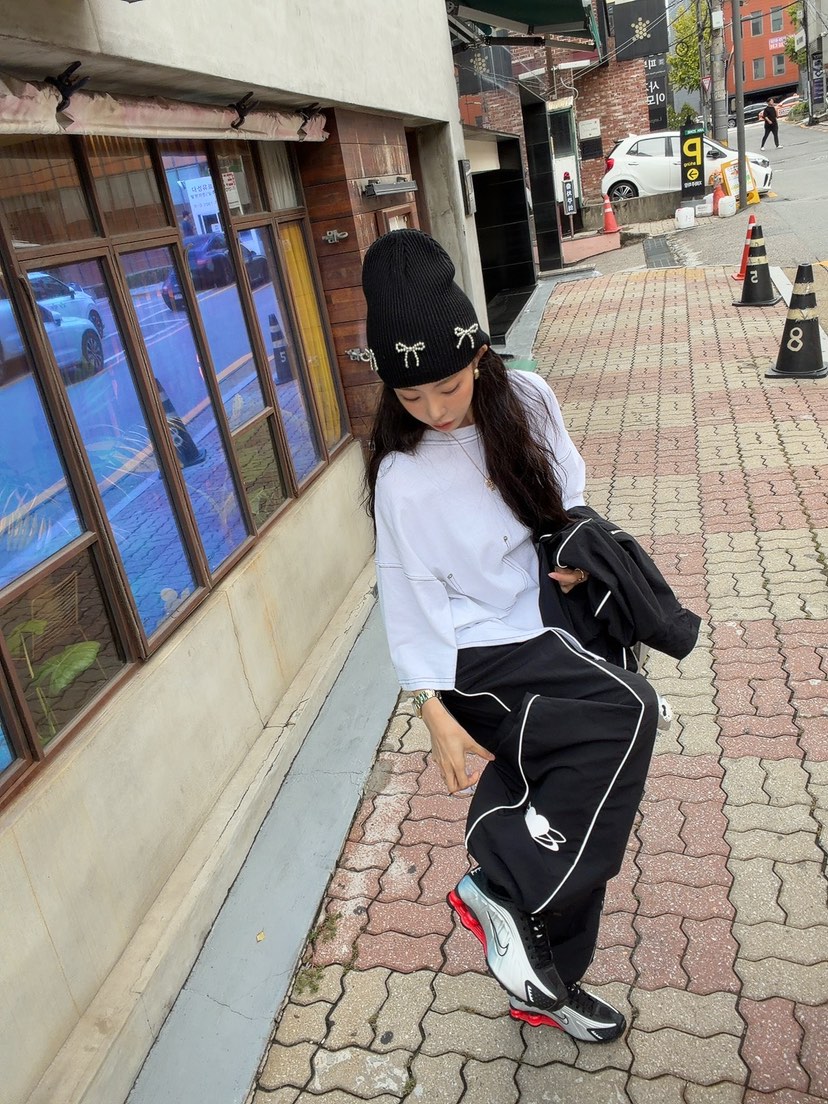 PALETTE-Q韓國代購㊣女裝新款25秋冬熱賣職業人氣休閑褲條紋PALETTE休閑褲