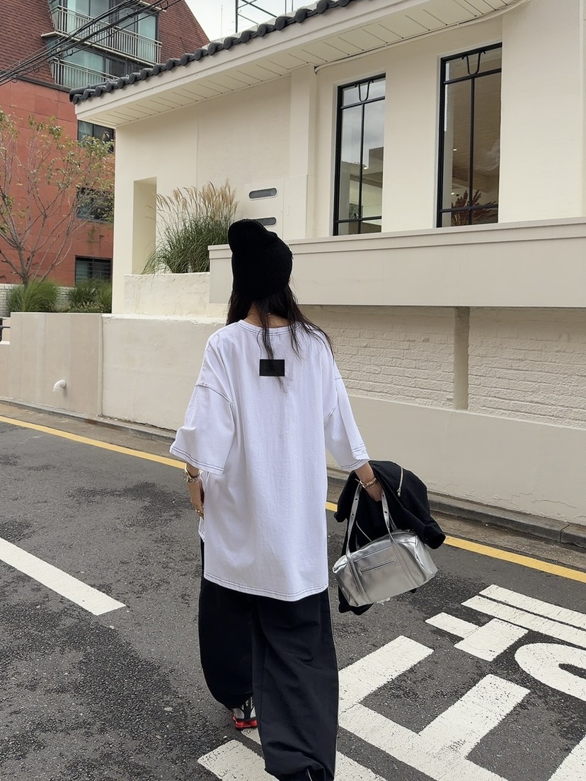 PALETTE-Q東大門㊣實拍女士新款熱賣25秋冬休閑職業人氣T恤PALETTET恤