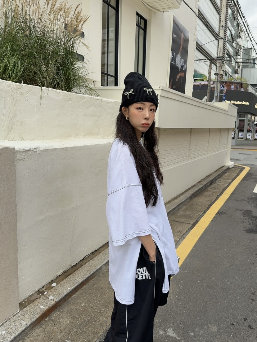 PALETTE-Q東大門㊣實拍女士新款熱賣25秋冬休閑職業人氣T恤PALETTET恤