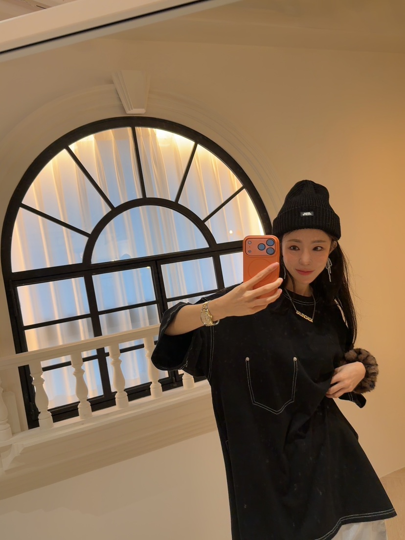 PALETTE-Q東大門㊣實拍女士新款熱賣25秋冬休閑職業人氣T恤PALETTET恤