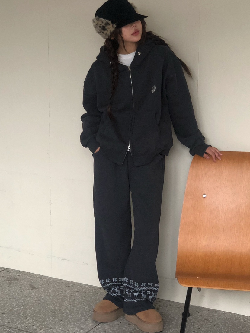 ONDO-P韓國代購㊣女裝新品真品推薦時尚人氣休閑衛衣連帽衫ONDO-P衛衣