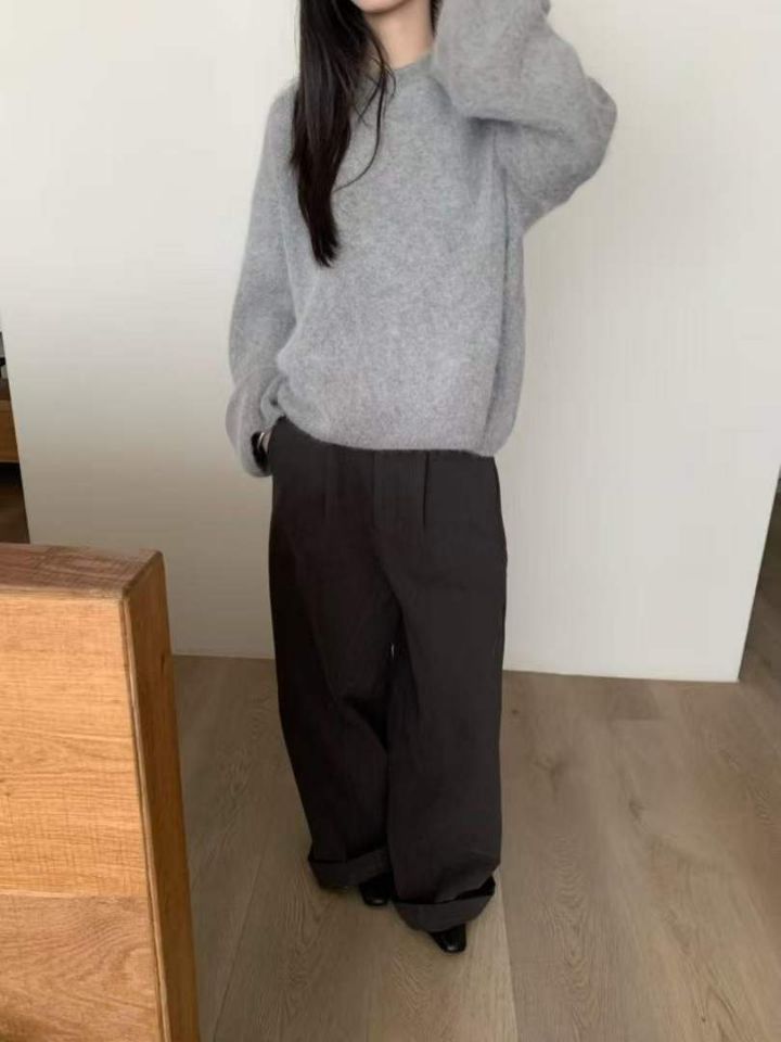 STAY HERE東大門㊣直郵女裝新品推薦熱賣25秋冬職業針織衫STAY HERE針織衫
