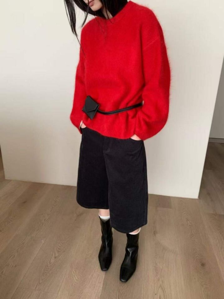STAY HERE東大門㊣直郵女裝新品推薦熱賣25秋冬職業針織衫STAY HERE針織衫