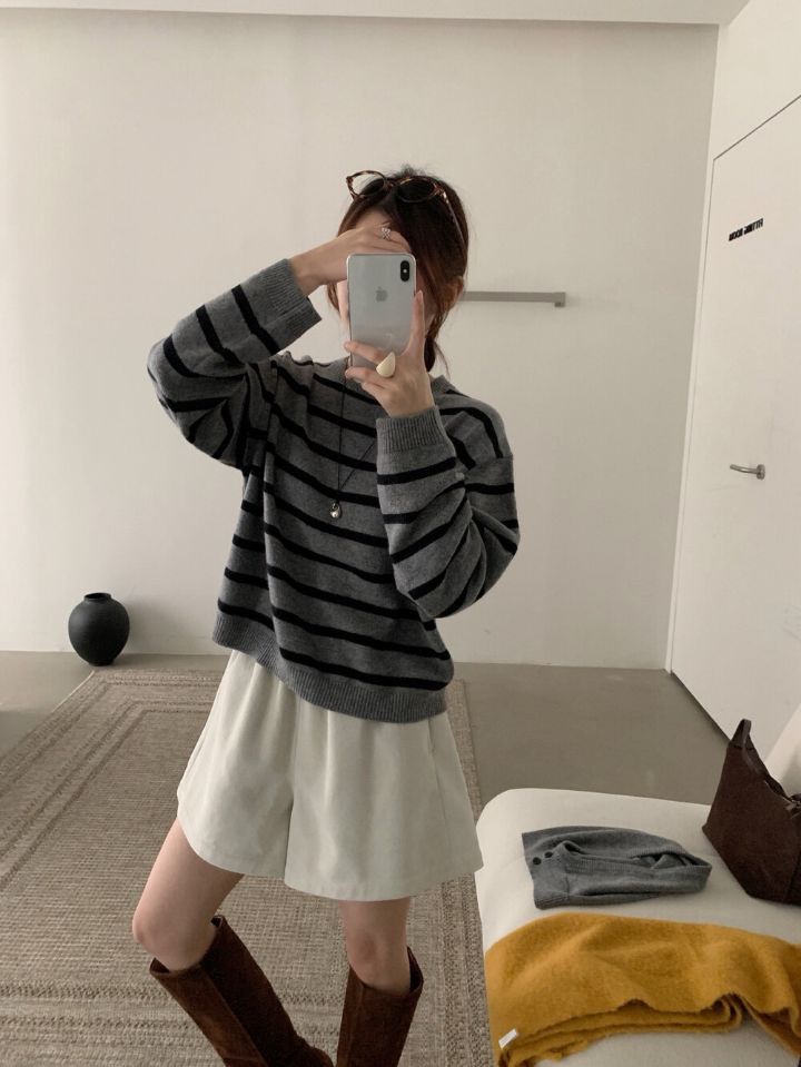 STAY HERE東大門㊣直郵女士新款推薦人氣休閑25秋冬時尚短褲STAY HERE短褲