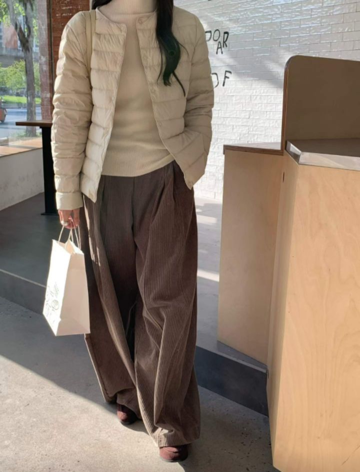 STAY HERE東大門㊣實拍女士新品休閑推薦熱賣人氣短款棉服STAY HERE短款棉服