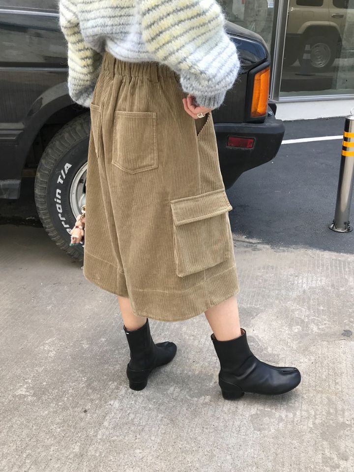 STAY HERE東大門㊣代購女裝新品職業人氣時尚熱賣25秋冬短褲STAY HERE短褲
