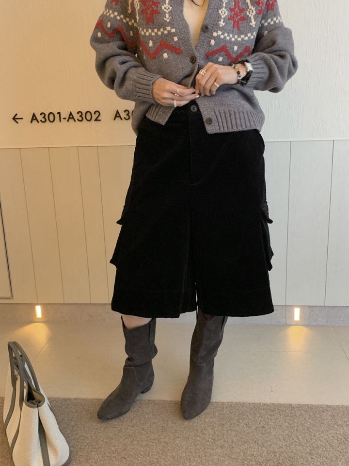 STAY HERE東大門㊣代購女裝新品職業人氣時尚熱賣25秋冬短褲STAY HERE短褲