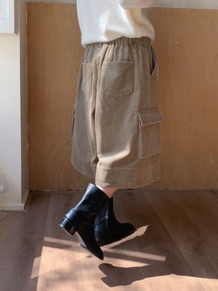 STAY HERE東大門㊣代購女裝新品職業人氣時尚熱賣25秋冬短褲STAY HERE短褲