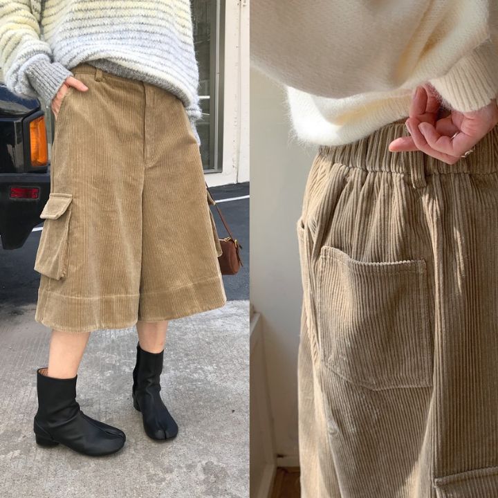 STAY HERE東大門㊣代購女裝新品職業人氣時尚熱賣25秋冬短褲STAY HERE短褲