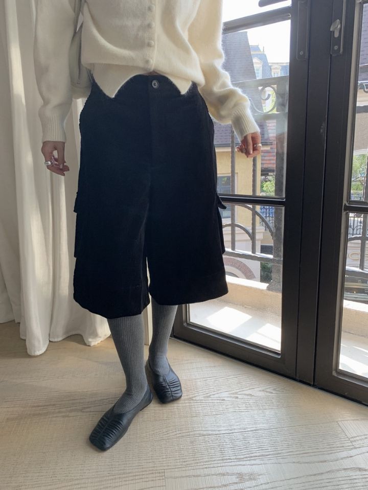 STAY HERE東大門㊣代購女裝新品職業人氣時尚熱賣25秋冬短褲STAY HERE短褲圖色2