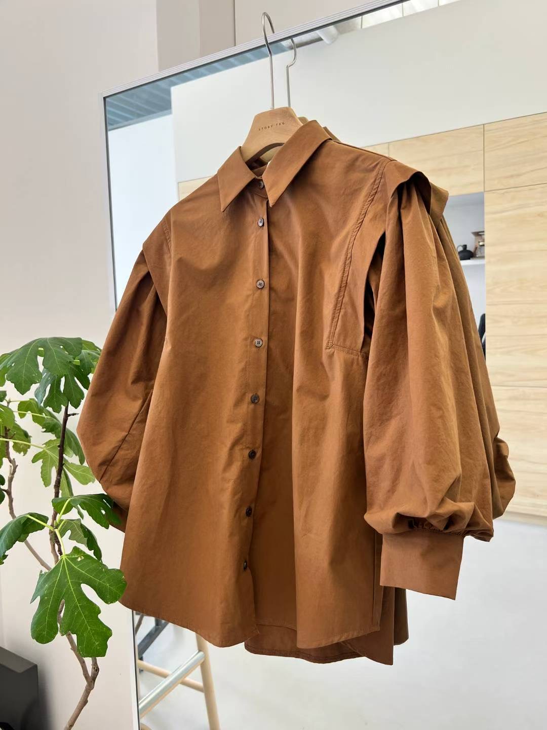 STORY TAG東大門㊣代購女士新款25秋冬真品推薦襯衫蕾絲衫STORY TAG襯衫/蕾絲衫圖色1