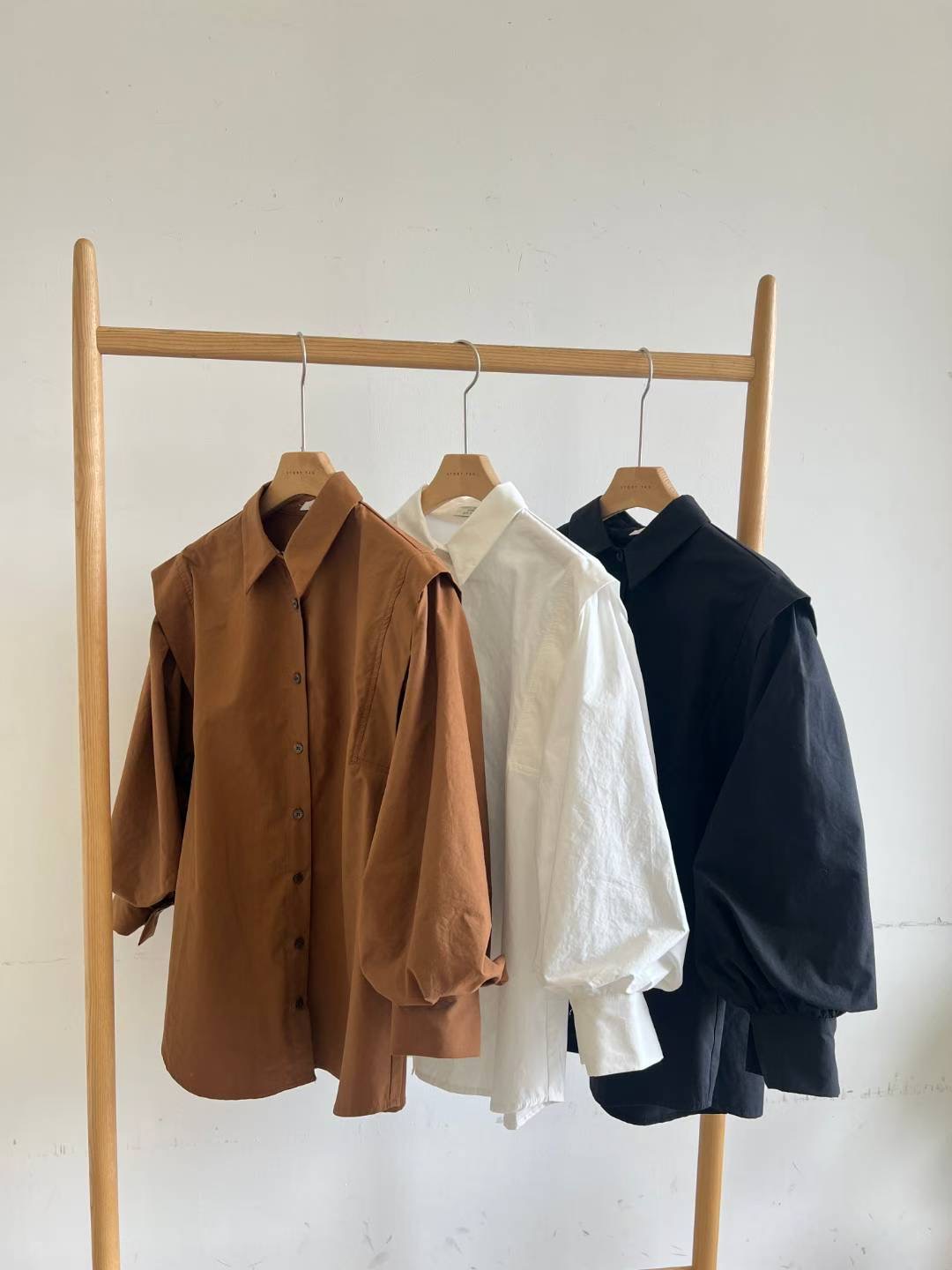 STORY TAG東大門㊣代購女士新款25秋冬真品推薦襯衫蕾絲衫STORY TAG襯衫/蕾絲衫圖色2左二色