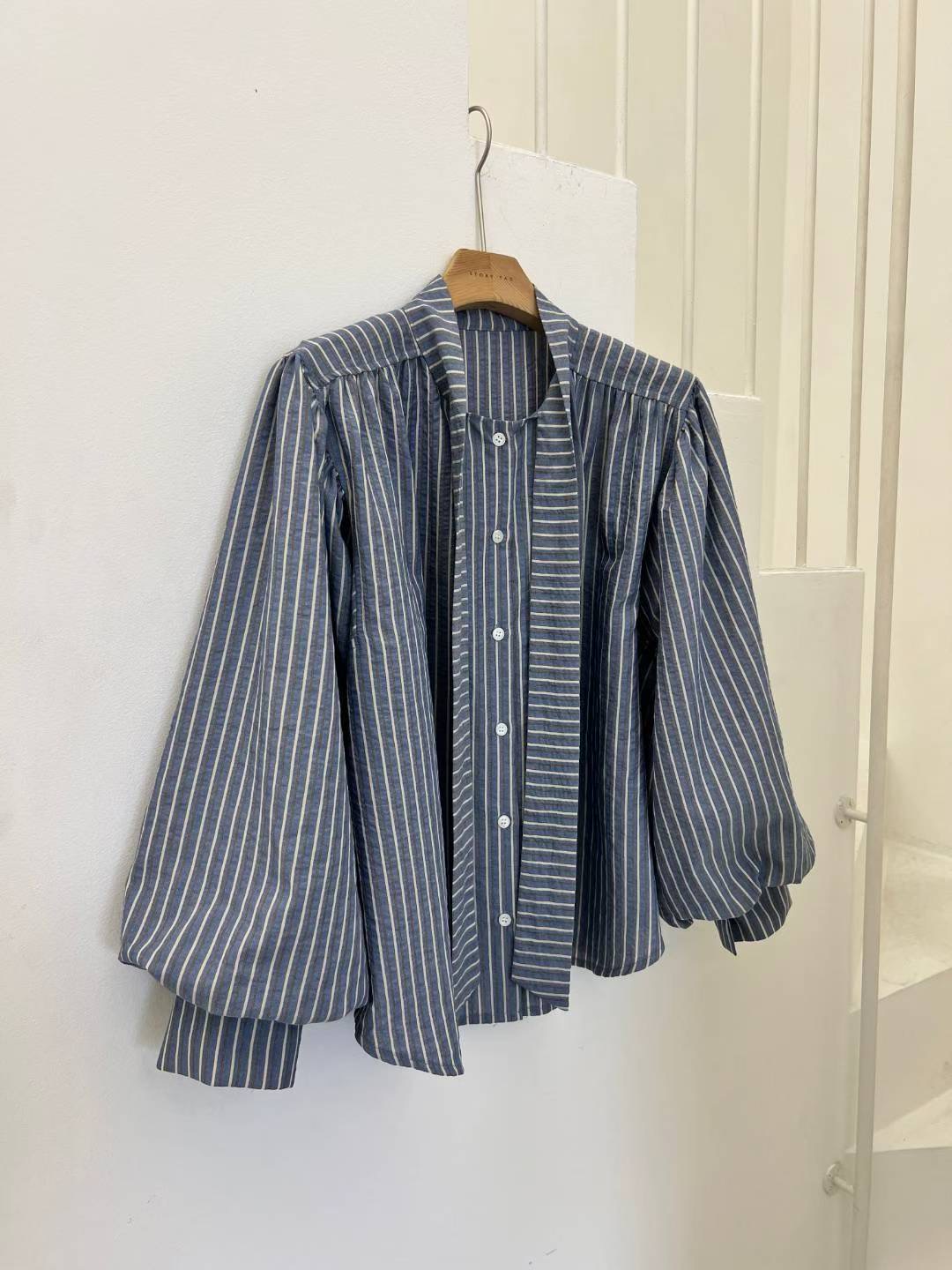 STORY TAG東大門㊣代購女士新款人氣真品襯衫蕾絲衫連帽衫STORY TAG襯衫/蕾絲衫圖色2