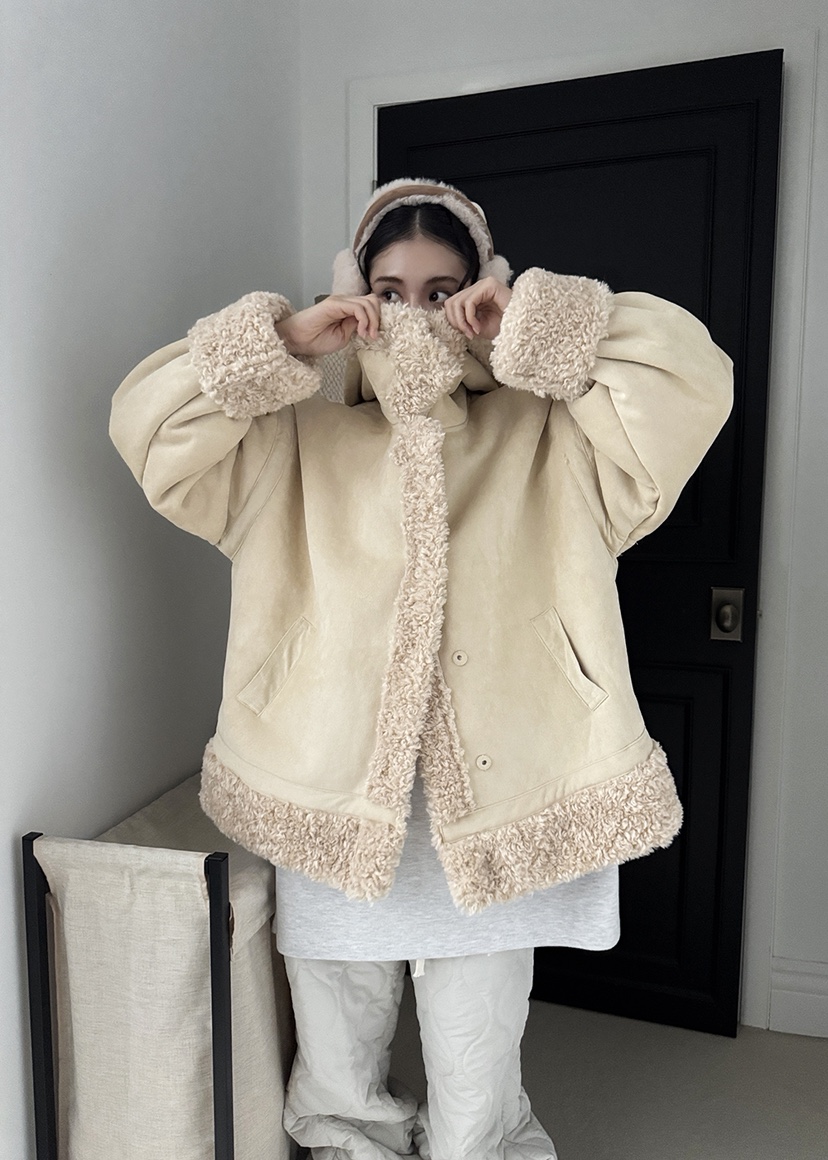 OURWAVE/OUR ROOM東大門㊣代購女裝新款推薦職業短款大衣Our Wave/Our Room短款大衣