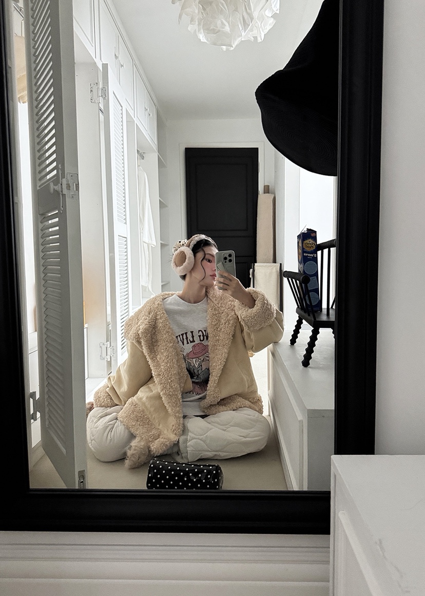 OURWAVE/OUR ROOM東大門㊣代購女裝新款推薦職業短款大衣Our Wave/Our Room短款大衣