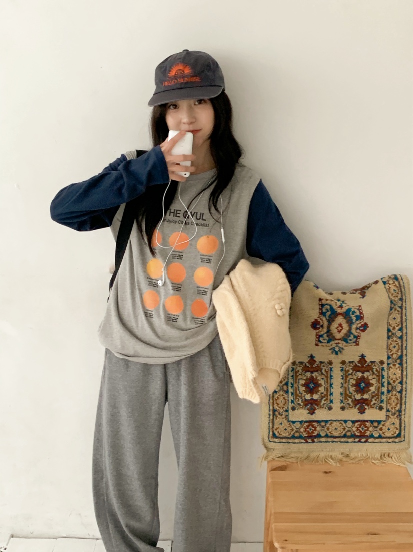 BEFORE SUNRISE東大門㊣直郵女士新款人氣25秋冬真品長袖T恤BEFORE SUNRISE長袖T恤