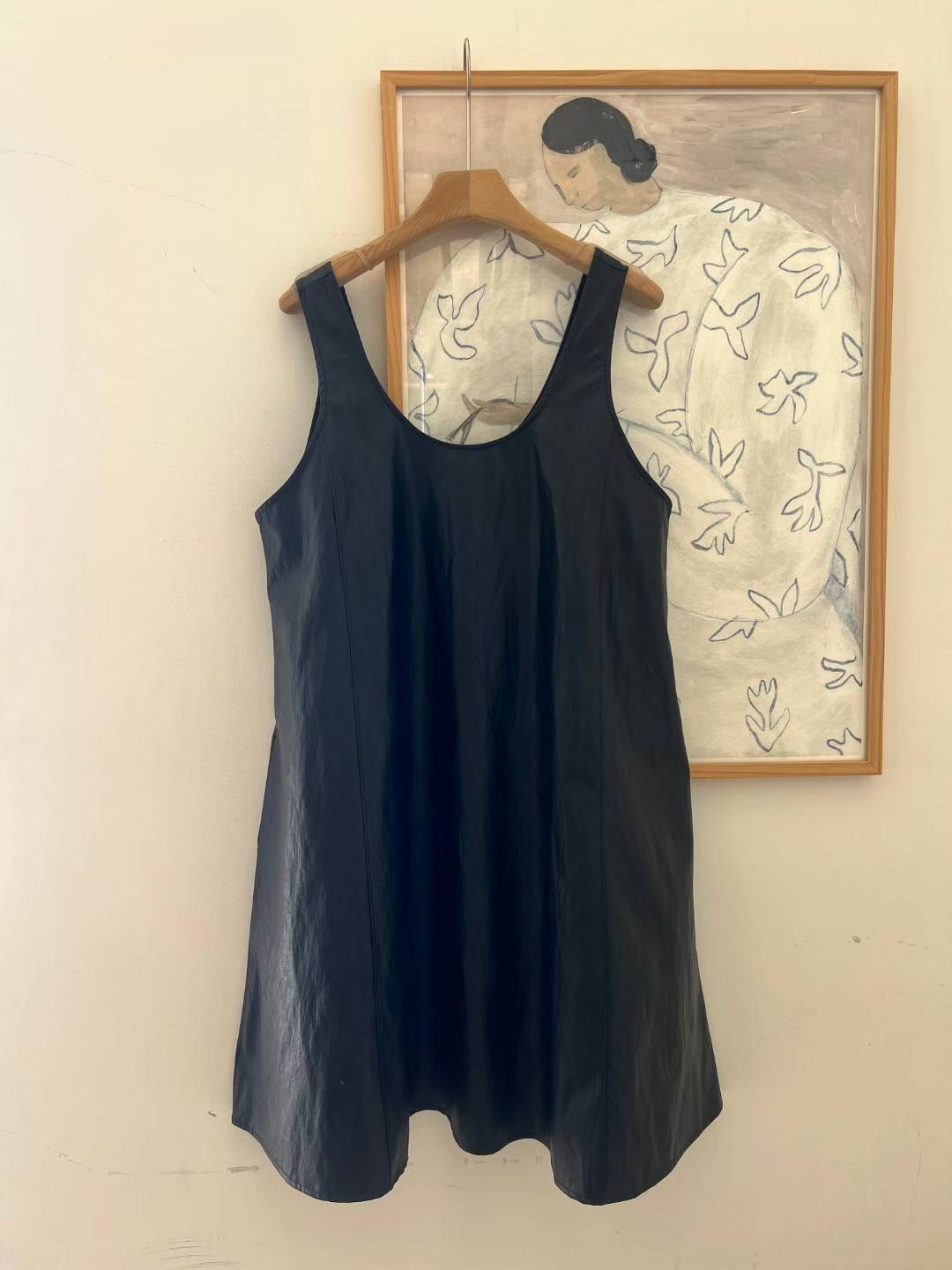 STORY TAG韓國直郵㊣女裝新品休閑熱賣職業人氣連衣裙皮革STORY TAG連衣裙