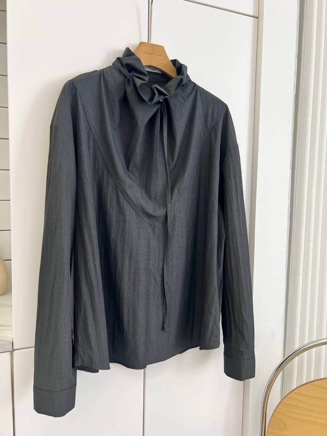 STORY TAG東大門㊣實拍女裝新品25秋冬推薦時尚襯衫蕾絲衫STORY TAG襯衫/蕾絲衫圖色2