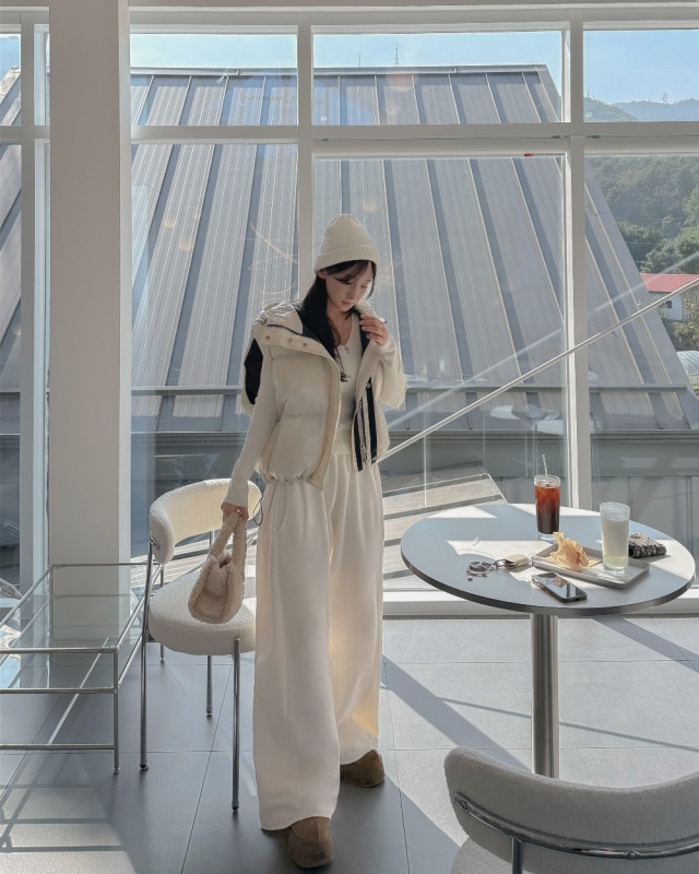 OURWAVE/OUR ROOM東大門㊣實拍女裝新款熱賣休閑馬甲連帽Our Wave/Our Room馬甲