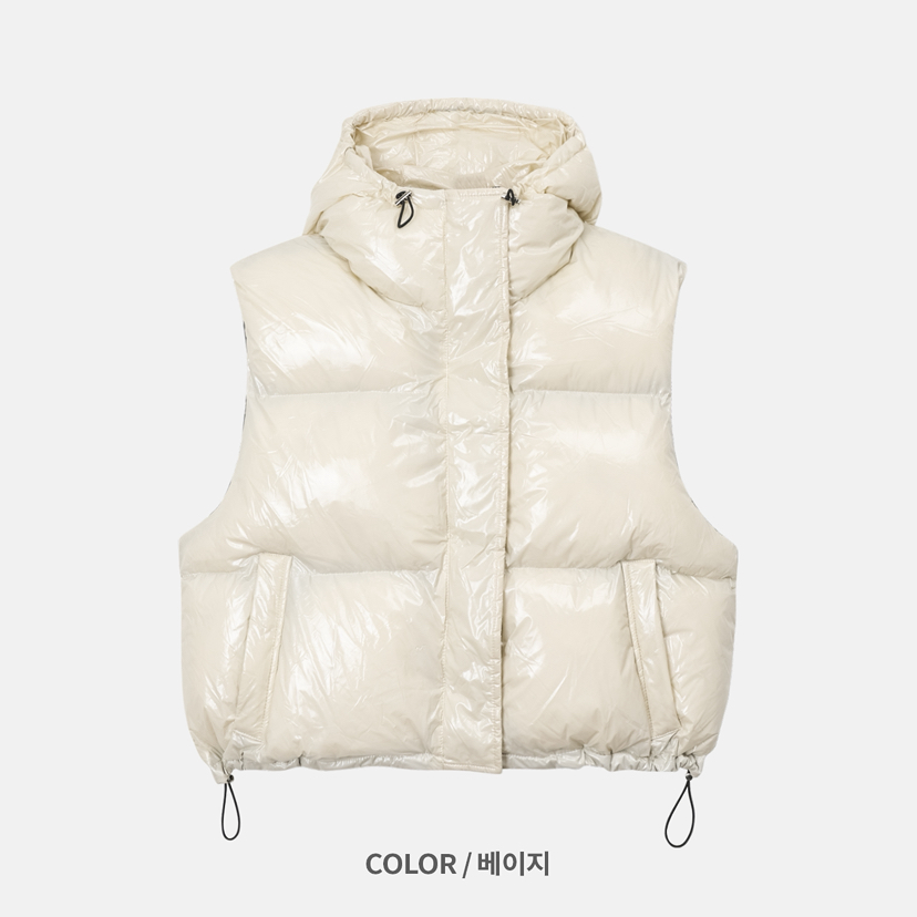 OURWAVE/OUR ROOM東大門㊣實拍女裝新款熱賣休閑馬甲連帽Our Wave/Our Room馬甲圖色1