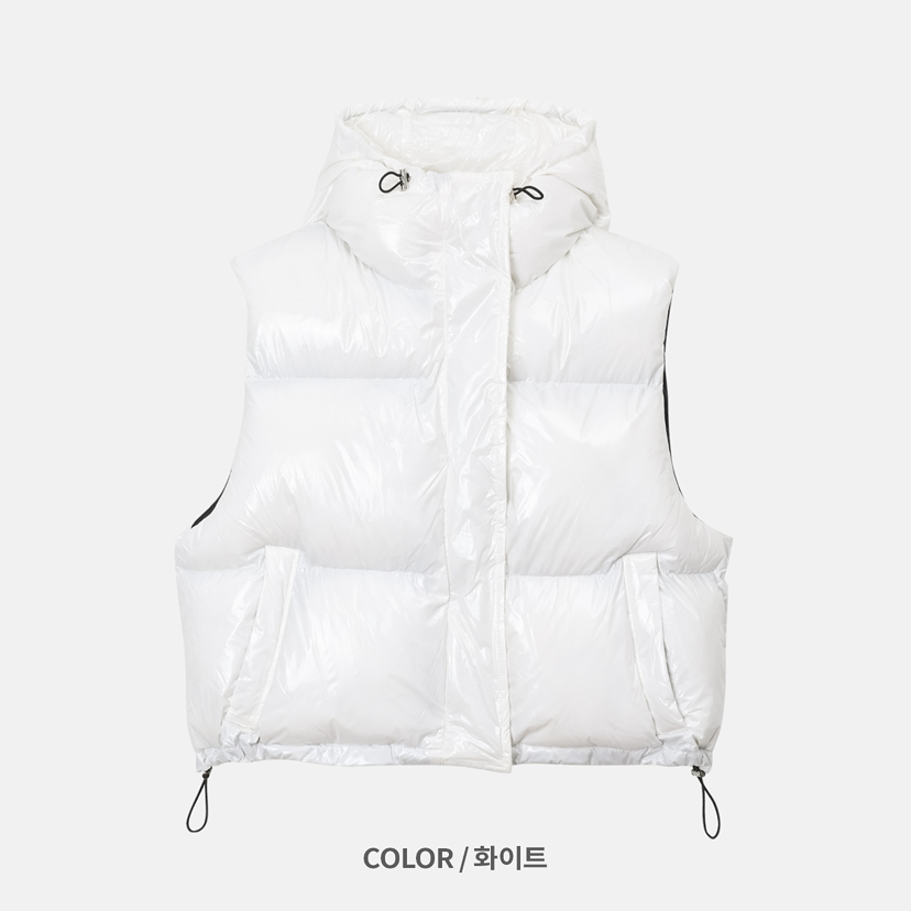 OURWAVE/OUR ROOM東大門㊣實拍女裝新款熱賣休閑馬甲連帽Our Wave/Our Room馬甲圖色2