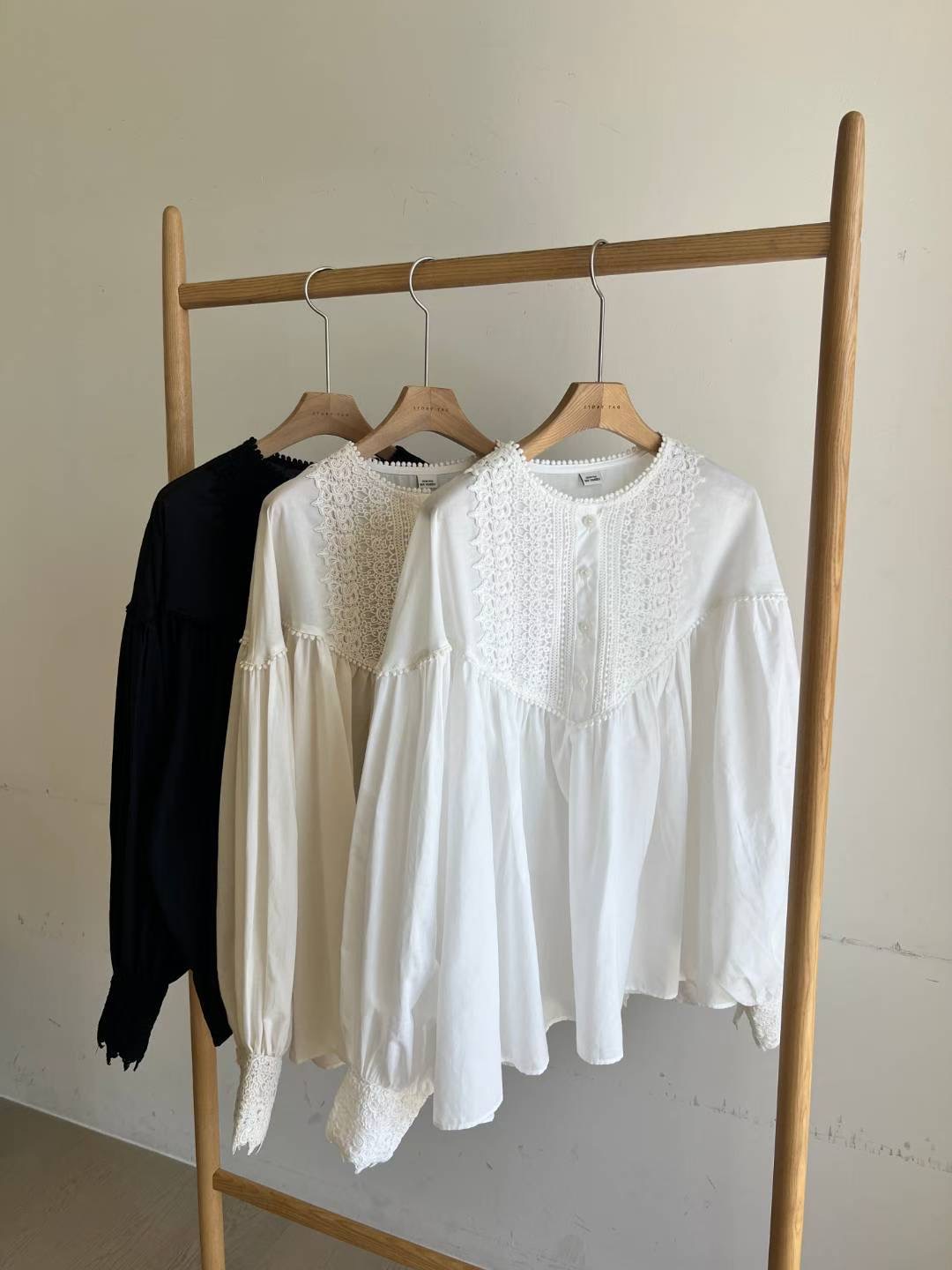 STORY TAG韓國直郵㊣女士新品推薦人氣熱賣真品襯衫蕾絲衫STORY TAG襯衫/蕾絲衫