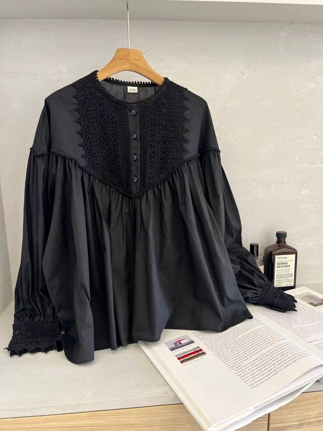 STORY TAG韓國直郵㊣女士新品推薦人氣熱賣真品襯衫蕾絲衫STORY TAG襯衫/蕾絲衫圖色2