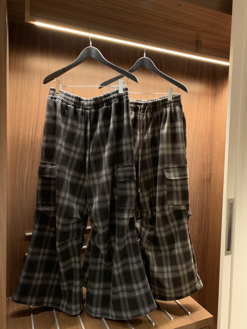VIRKIN東大門㊣實拍女士新款25秋冬推薦時尚熱賣休閑褲格紋VIRKIN休閑褲