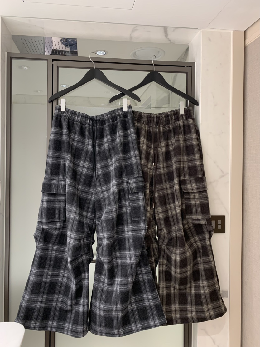VIRKIN東大門㊣實拍女士新款25秋冬推薦時尚熱賣休閑褲格紋VIRKIN休閑褲