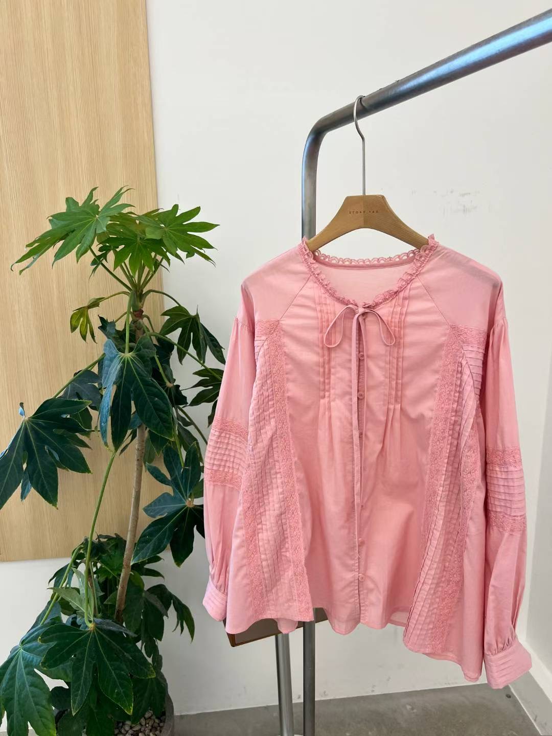 STORY TAG東大門㊣直郵女士新款人氣推薦休閑時尚襯衫蕾絲衫STORY TAG襯衫/蕾絲衫圖色3