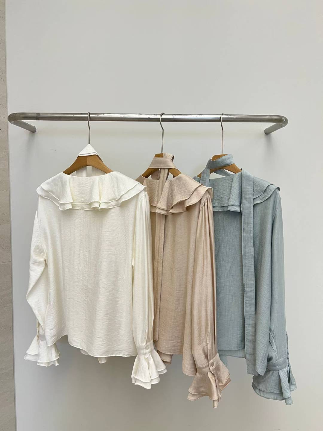 STORY TAG東大門㊣實拍女士新品熱賣推薦襯衫蕾絲衫含脖帶STORY TAG襯衫/蕾絲衫