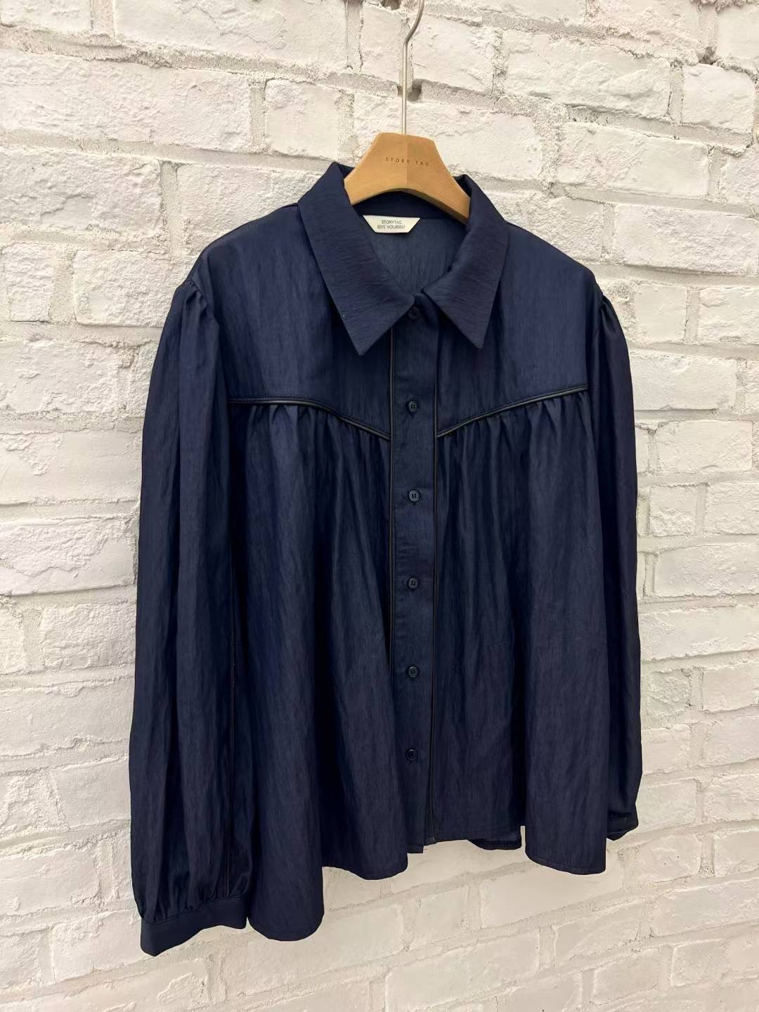 STORY TAG東大門㊣代購女士新品25秋冬人氣推薦襯衫蕾絲衫STORY TAG襯衫/蕾絲衫圖色2