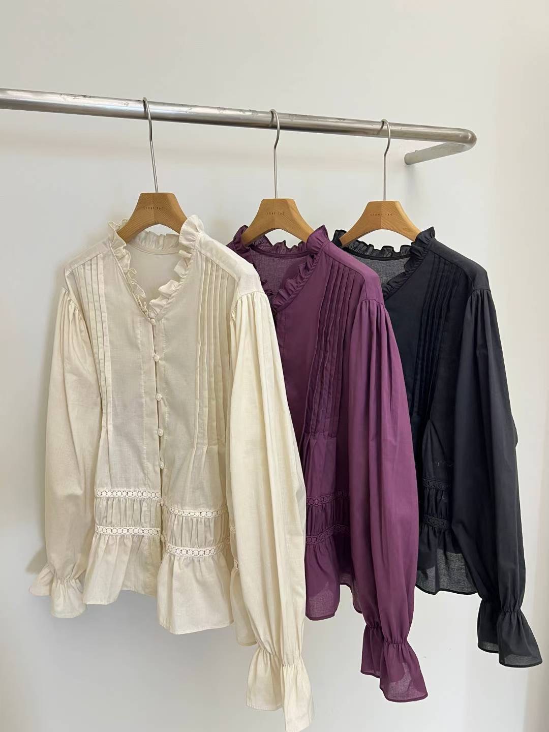 STORY TAG東大門㊣實拍女裝新款職業推薦時尚人氣襯衫蕾絲衫STORY TAG襯衫/蕾絲衫