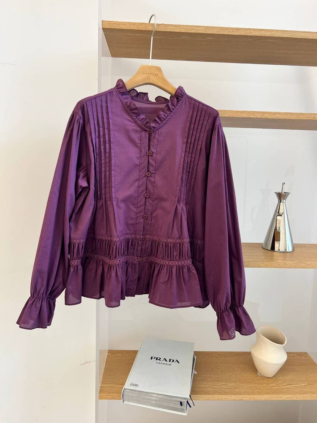 STORY TAG東大門㊣實拍女裝新款職業推薦時尚人氣襯衫蕾絲衫STORY TAG襯衫/蕾絲衫圖色1