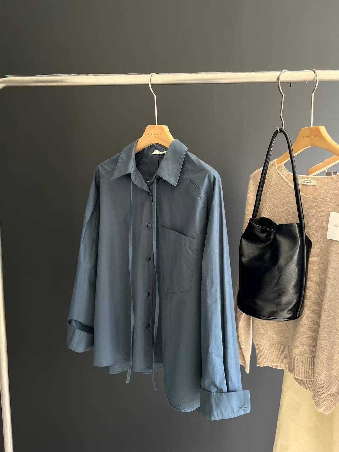 STORY TAG東大門㊣實拍女士新品時尚真品職業休閑襯衫蕾絲衫STORY TAG襯衫/蕾絲衫圖色3