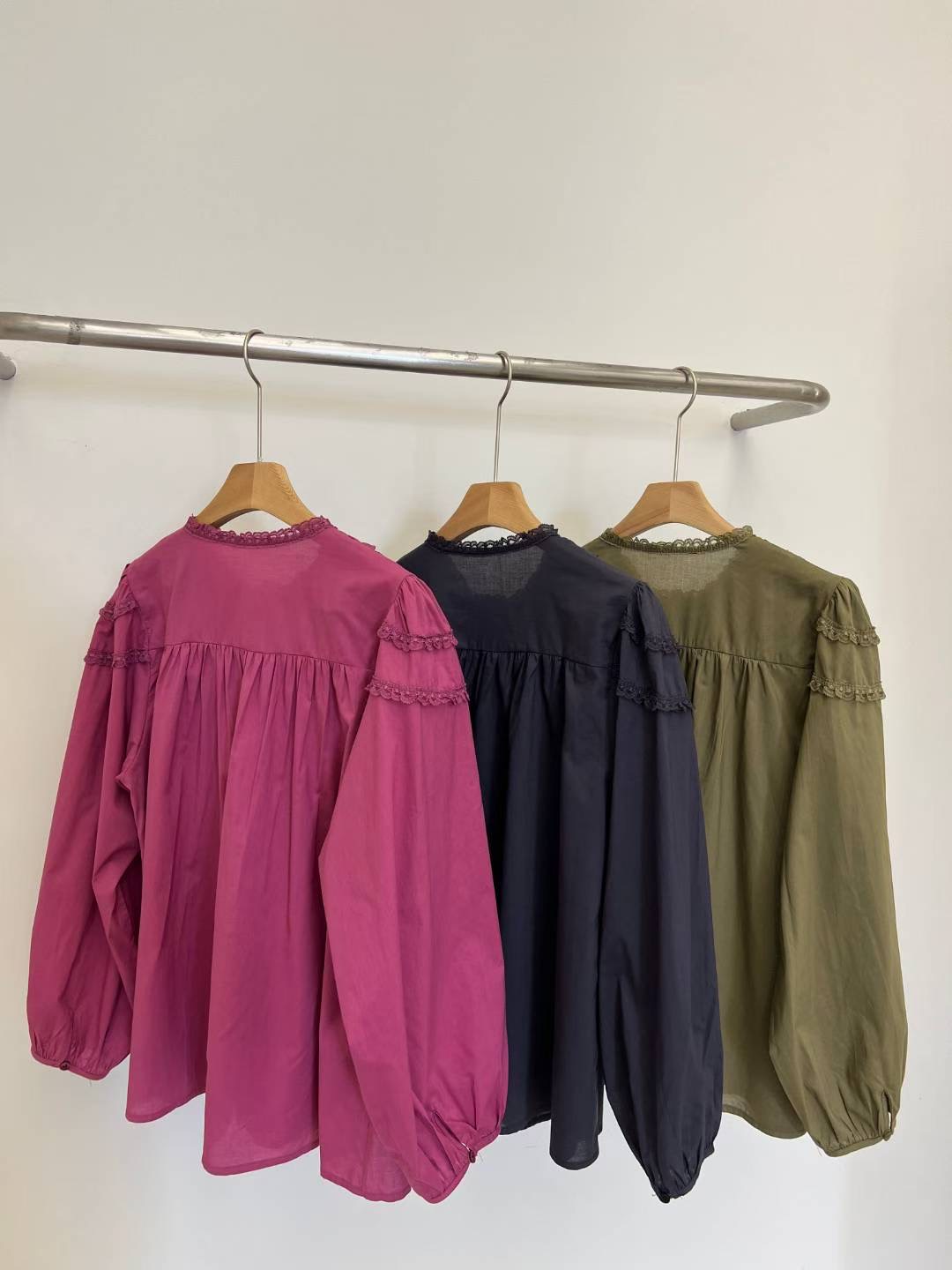 STORY TAG韓國直郵㊣女士新款25秋冬職業真品人氣襯衫蕾絲衫STORY TAG襯衫/蕾絲衫