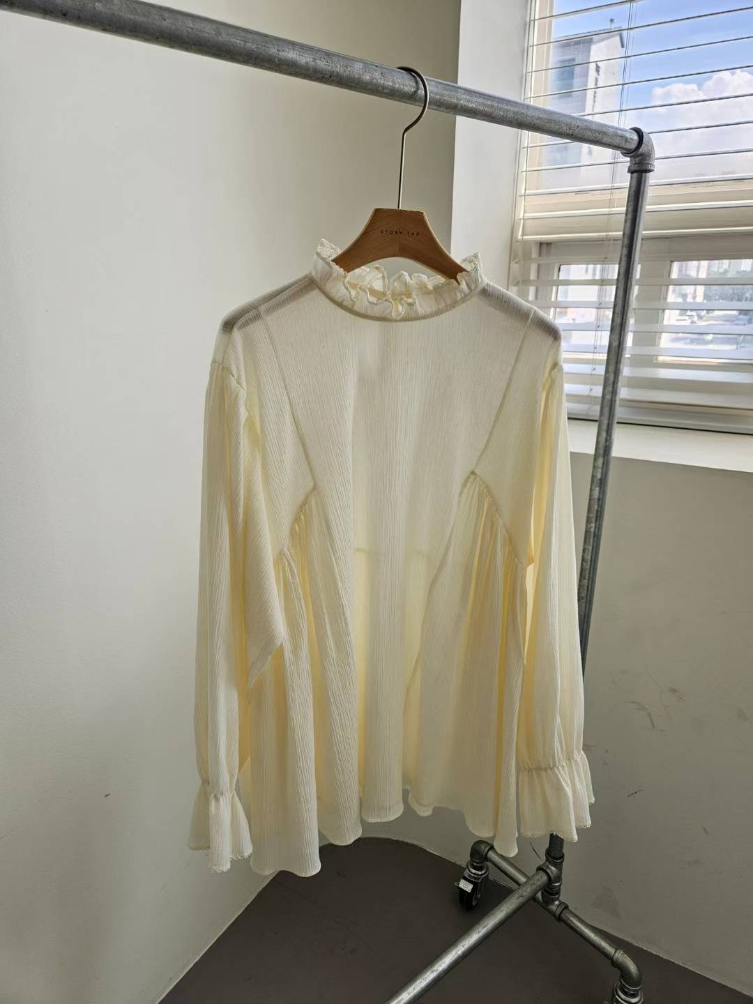 STORY TAG東大門㊣直郵女士新品25秋冬職業真品襯衫蕾絲衫STORY TAG襯衫/蕾絲衫圖色1