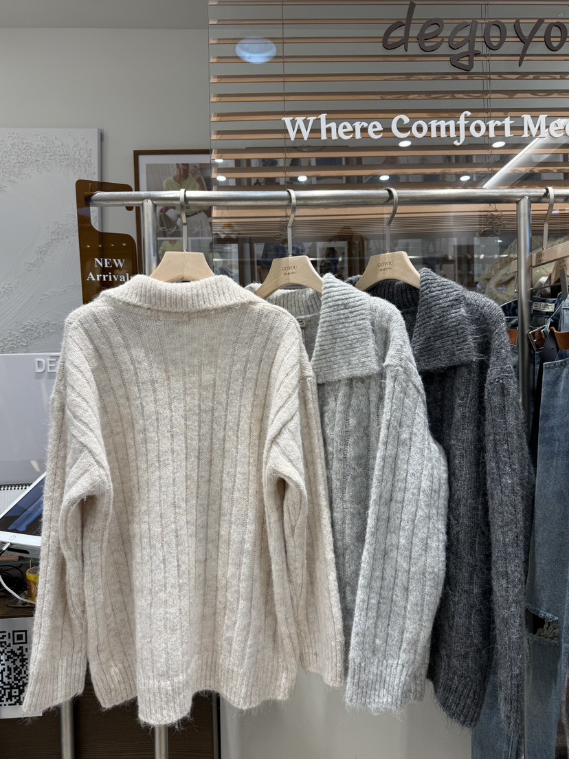 DE GO YOU東大門㊣直郵女士新品熱賣真品時尚推薦職業針織衫DE GO YOU針織衫