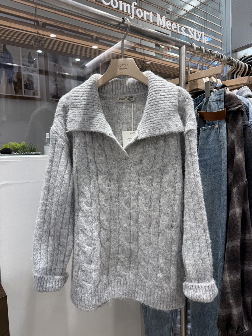 DE GO YOU東大門㊣直郵女士新品熱賣真品時尚推薦職業針織衫DE GO YOU針織衫圖色2