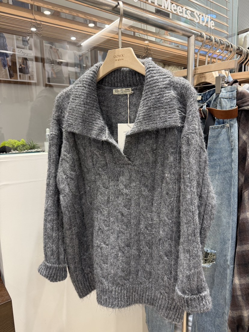 DE GO YOU東大門㊣直郵女士新品熱賣真品時尚推薦職業針織衫DE GO YOU針織衫圖色3